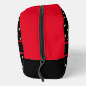 Gouden hart patroon toilettasje (Rechts)