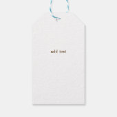 Gouden Hart, Rode Auto Pine Tree Kerstmis Cadeaulabel (Achterkant)