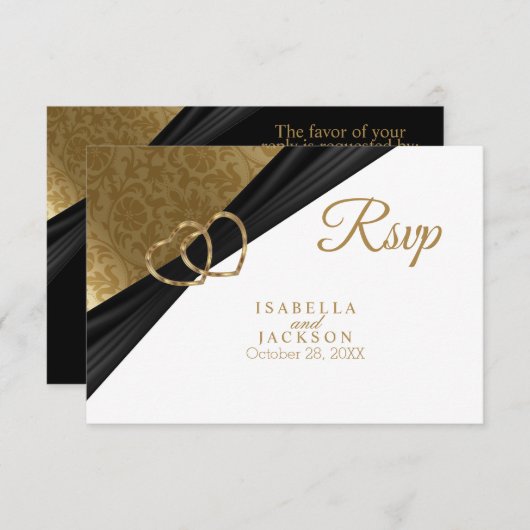 Gouden Hart - RSVP (Voorkant / Achterkant)