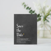 Gouden Hart Script Bewaar de Datum Definitie Briefkaart (Staand voorkant)