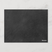 Gouden Hart Script Bewaar de Datum Definitie Briefkaart (Achterkant)