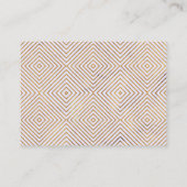 Gouden Hart Script op Lavendel Trouwwebsite Informatiekaartje (Achterkant)