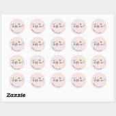 Gouden Hart Toss Me Bruiloft Confetti Favor Ronde Sticker (Vel)