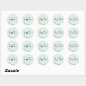 Gouden Hart Toss Me Bruiloft Confetti Favor Ronde Sticker (Vel)