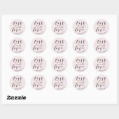 Gouden Hart Toss Met Liefde Bruiloft Confetti Favo Ronde Sticker (Vel)