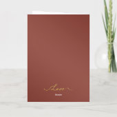 Gouden Hart Valentijn Kaart (Achterkant)