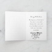 Gouden Hart Valentijnsdag Kaart (Binnen)