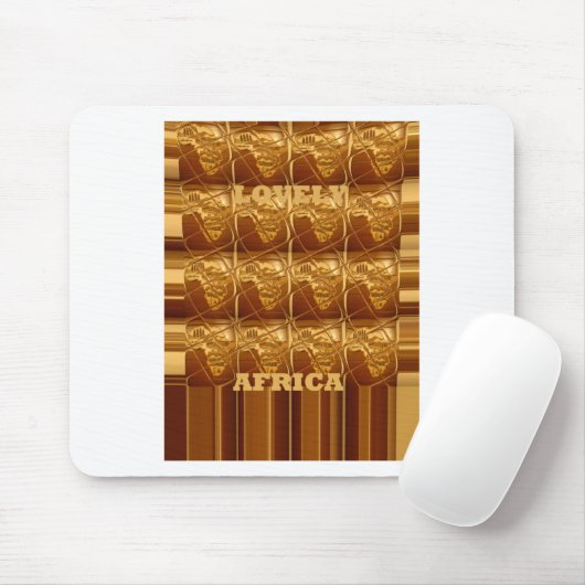 Gouden Hart van Afrika Muismat (Met muis)