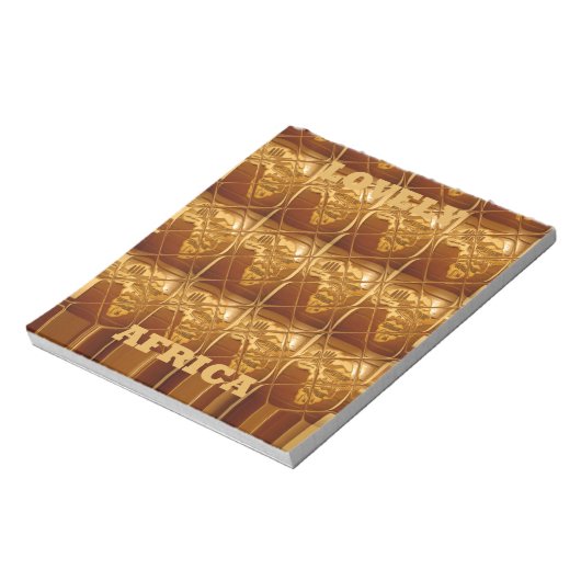 Gouden Hart van Afrika Notitieblok (Linkerzijde)
