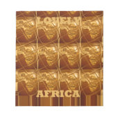 Gouden Hart van Afrika Notitieblok (Voorkant)