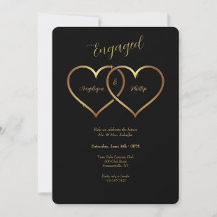 Gouden Hart Verloving Kaart