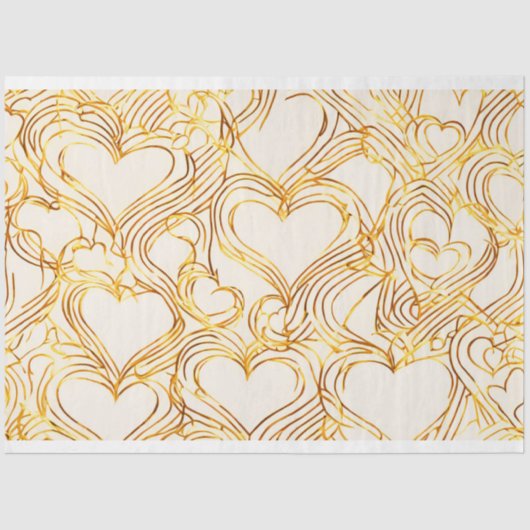 Gouden Hart Weefsel Papier (Voorkant)