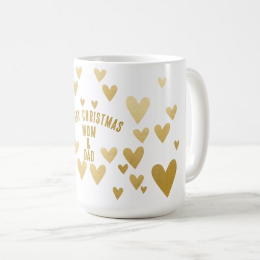 Gouden Hart, Witte Kerst Koffiemok (Voorkant rechts)