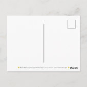 Gouden Hart Zwart Witte Strepen Gefeliciteerd Briefkaart (Achterkant)