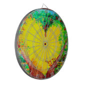 gouden hartdwartplaat dartbord (Voorkant Links)
