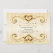 Gouden Harten 50ste verjaardag Kaart (Voorkant)