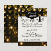 gouden harten afstuderen kaart (Voorkant / Achterkant)