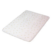 Gouden harten Blush Pink Ombre Badmat (Gekanteld)