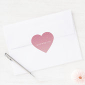 Gouden harten Blush Pink Ombre Hart Sticker (Envelop)