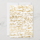 Gouden harten bruiloft uitnodigingen (Achterkant)