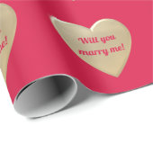 gouden harten cadeaupapier (Rol Hoek)