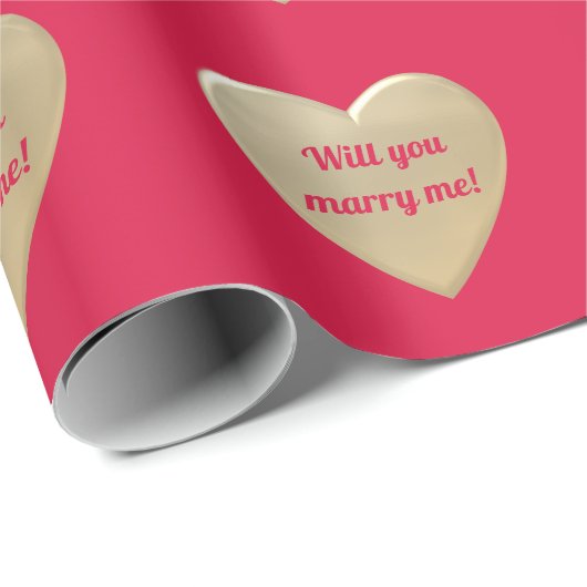 gouden harten cadeaupapier (Rol Hoek)