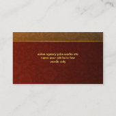 gouden harten elegant visitekaartje (Achterkant)