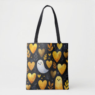 Gouden harten en geesten tote bag