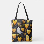Gouden harten en geesten tote bag (Achterkant)