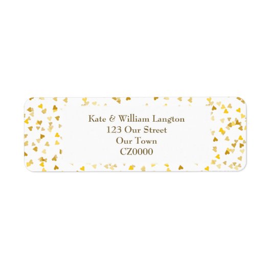 Gouden Harten Etiket (Voorkant)