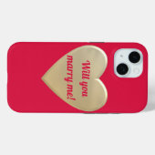 Gouden harten, gepersonaliseerd Case-Mate iPhone case (Achterkant (horizontaal))