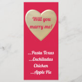 gouden harten menu (Voorkant)