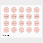 Gouden harten op roze verjaardagsfeest sticker (Vel)