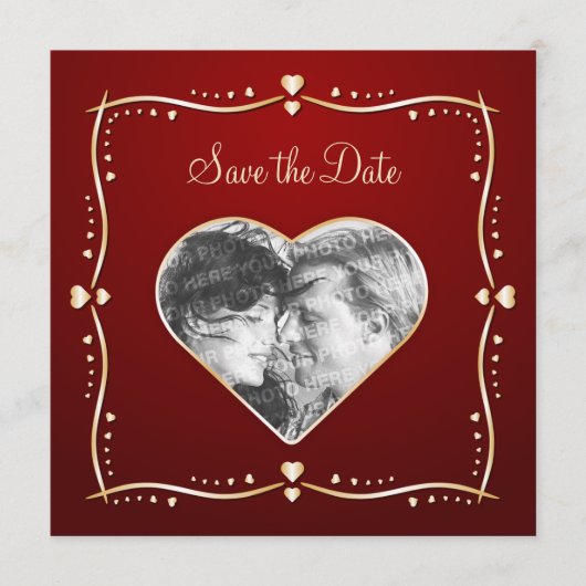 Gouden Harten - Save the date aankondiging (Voorkant)