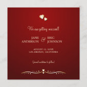 Gouden Harten - Save the date aankondiging (Achterkant)