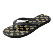 Gouden Harten Teenslippers (Schuin)
