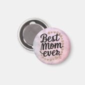 Gouden Harten Trendy Script Beste Moeder Ooit Mode Magneet (Voorkant / Achterkant)