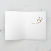 Gouden harten Valentijn kaart (Binnen)