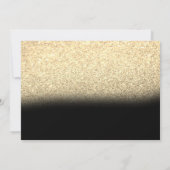 Gouden Harten,Zonnebloemen,Glinster   RSVP Kaart (Achterkant)