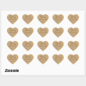 Gouden Hartjes Baby Shower Favor Hart Sticker (Vel)
