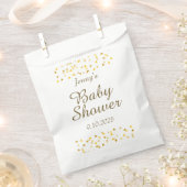 Gouden Hartjes Baby Shower / Sprinkle Favor Bedankzakje (Geknipt)
