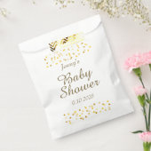 Gouden Hartjes Baby Shower / Sprinkle Favor Bedankzakje (Gezegeld)