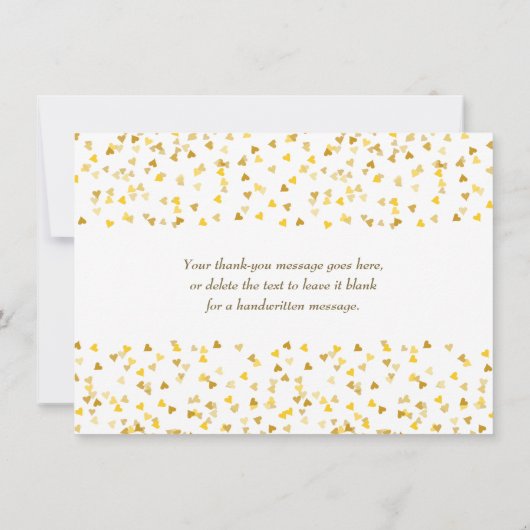 Gouden Hartjes Bedankt (Achterkant)