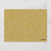 Gouden Hartjes Confetti Save The Date Briefkaart (Achterkant)