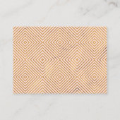 Gouden Hartjes Script op Blush Roze Trouwwebsite Informatiekaartje (Achterkant)