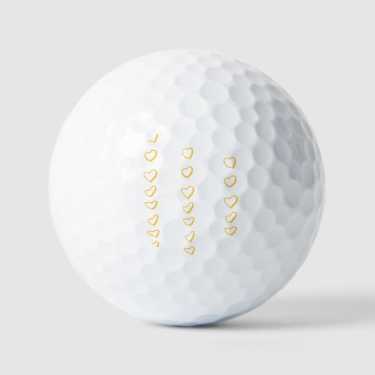 Gouden Hartrol Golfballen (Voorkant)