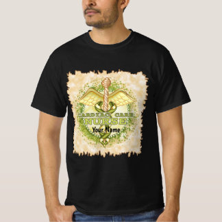 Gouden Hartverpleegster Caduceus T-shirt