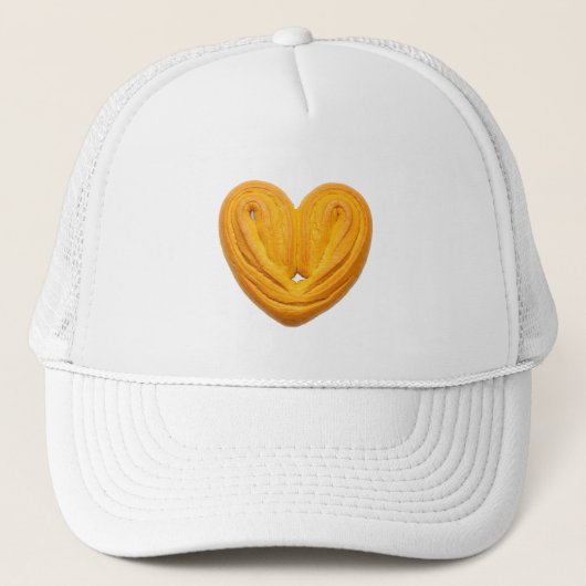 Gouden Hartvormig Bladerdeeg Brood Trucker Pet (Voorkant)