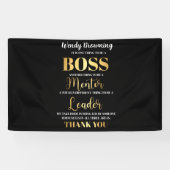 Gouden Hedendaagse Boss appreciatieweek Spandoek (Horizontaal)