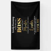 Gouden Hedendaagse Boss appreciatieweek Spandoek (Verticaal)